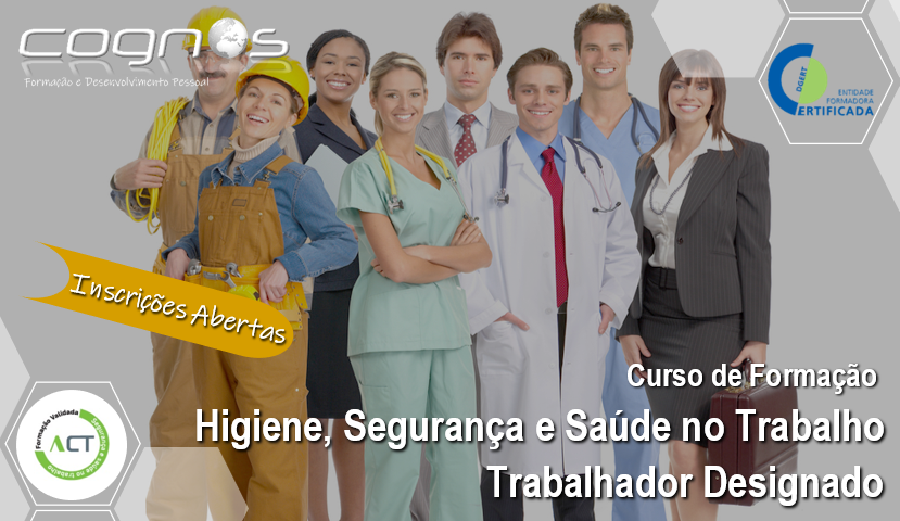 Curso de Formação Higiene, Segurança e Saúde no Trabalho - Trabalhador Designado 